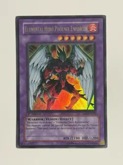 Yu-Gi-Oh! Elemental Hero Phoenix Enforcer EOJ-EN032 Ultimate Rare 1st Ed - Image 2