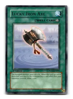 Lucky Iron Axe - FOTB-EN037 1st Edition Rare - YuGiOh-LP - Image 1