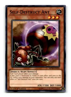 Self-Destruct Ant - MP18-EN124 1st Edition - YuGiOh-LP - Image 1
