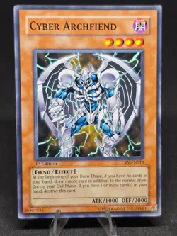 Yu-Gi-Oh! Cyber Archfiend CRV-EN019 Cybernetic Revolution 1st Edition VLP - Image 1