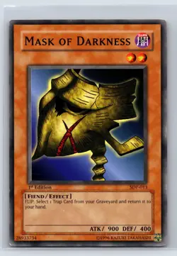 Starter Deck: Pegasus #SDP-013 Mask of Darkness Yu-Gi-Oh! 1st Edition - Image 1
