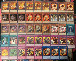 YUGIOH - FLAME BEAST DECK - FLAMVELL FIREDOG, MAGICIAN, MIND CONTROL, DARUMA ~ - Image 1