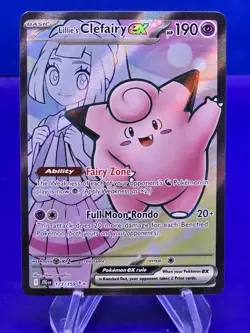 Lillie’s Clefairy EX 173/159 Full Art Journey Together Pokemon Card -nm/m - Image 1