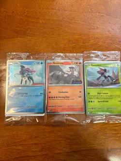 Sealed Pokemon phantasm flames promo cards from GS, Bestbuy, and Barnes Noble - Image 1