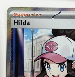 Hilda 164/086 Full Art Ultra Rare White Flare Holo Pokemon TCG Card NM Condition - Image 4