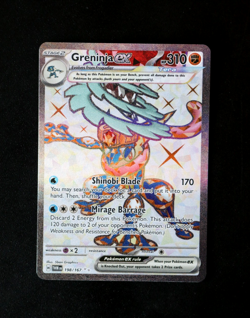 Pokemon Card TCG - Greninja EX 198/167 - Twilight Masquerade - Ultra Rare - NM ⭐ - Image 1