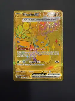 Pikachu ex 179/131 Prismatic Evolutions Gold Hyper Rare Pokemon Card - Image 1