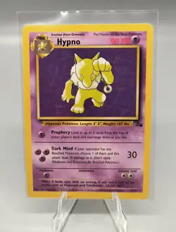 Hypno 23/62 Fossil Rare Non-Holo 1999 WOTC Vintage Pokemon TCG Card Unlimited - Image 1