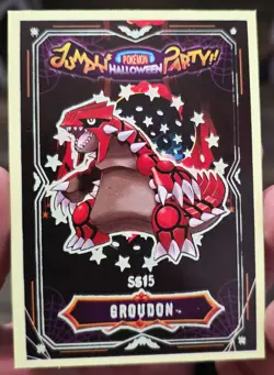 2025 POKEMON HALLOWEEN GLOW IN THE DARK LIMITED EDITION - GROUDON CARD - Image 1