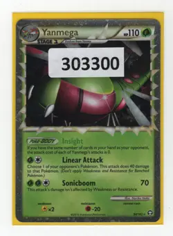 (303300) YANMEGA PRIME 98/102 Ultra Rare Holo HGSS Triumphant Pokemon Card - Image 1