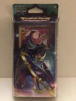 New Pokemon Holo Lunala Sword & Shield Hidden Moon Theme Deck - 60 Cards + 1 Coi - Image 1