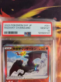 Pokemon Card Radiant Charizard Glurak Reverse Holo Vstar Univers Japanese PSA 10 - Image 4