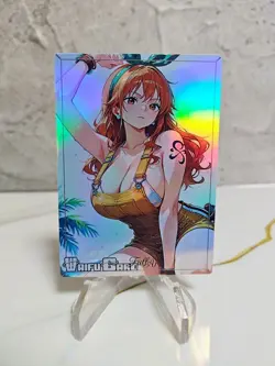 Nami Trading Card Waifu Goddess Story Anime Girl holo Karte Manga Sexy Full Art - Image 1