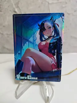 Marnie Trading Card Waifu Goddess Story Anime Girl holo Karte Manga Full Art - Image 1