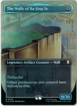 FOIL MTG The Walls of Ba Sing Se TLA Avatar: The Last Airbender Borderless ENG - Image 1