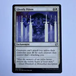 Ghostly Prison - #64 NM - Commander 2019 (C19) - Magic The Gathering MTG - Image 1