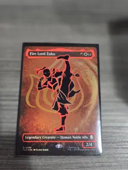 Fire lord Zuko NEON INK FOIL (Magic The Gathering) (Avatar - ATLA) 0360 NM - Image 1