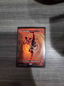 Fire lord Zuko NEON INK FOIL (Magic The Gathering) (Avatar - ATLA) 0360 NM - Image 2