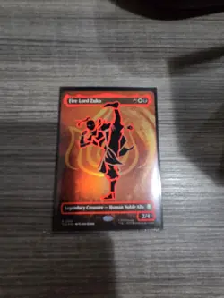 Fire lord Zuko NEON INK FOIL (Magic The Gathering) (Avatar - ATLA) 0360 NM - Image 4