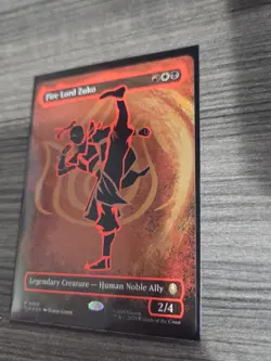Fire lord Zuko NEON INK FOIL (Magic The Gathering) (Avatar - ATLA) 0360 NM - Image 5