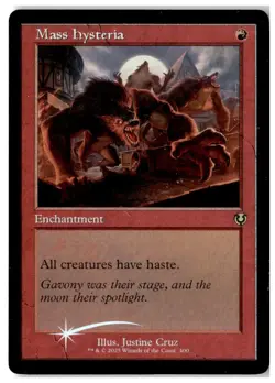 MTG Foil Mass Hysteria (Retro Frame) - Innistrad Remastered MP English - Image 1