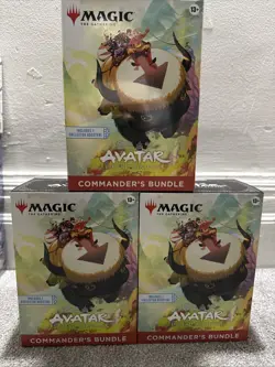 Magic the Gathering Avatar the Last Airbender Commander's Bundle Lot Of 3 - Image 1