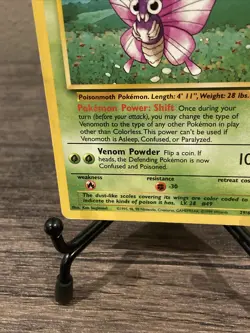 Pokemon TCG Venomoth Jungle 29/64 Regular Unlimited Rare-LP!! - Image 4