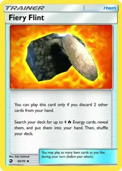 Fiery Flint 60/70 Dragon Majesty Uncommon Near Mint Pokemon DNA GAMES - Image 1