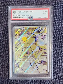 2024 Pokemon - Joltik #150/142 SCR EN Illustration Rare PSA 9 - Image 1