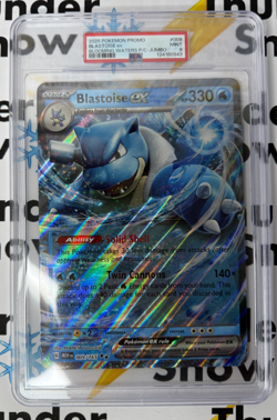 ⚡❄ 2025 Pokemon JUMBO Black Star Promo Blastoise ex #009 Blooming Waters PSA - Image 1