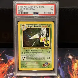 Pokemon TCG Koga's Beedrill Gym Challenge Holo Rare Psa 7 - Image 1