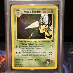 Pokemon TCG Koga's Beedrill Gym Challenge Holo Rare Psa 7 - Image 2