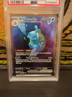 Pokemon TCG Blastoise ex 2023 SV151 Special Illustration Rare 200/165 PSA MINT 9 - Image 2