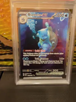 Pokemon TCG Blastoise ex 2023 SV151 Special Illustration Rare 200/165 PSA MINT 9 - Image 3