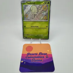 Pokemon TCG Toedscool 105/091 Baby Shiny Holo Rare SV: Paldean Fates PAF NM - Image 1