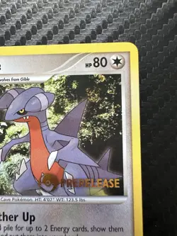 Gabite STAFF prerelease 48/123 Promo Pokemon Mysterious Treasures - Image 3