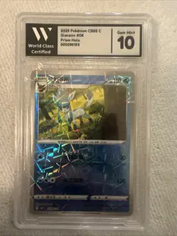 Graded Slab Pokemon Glaceon 0808/14 Rotary Holo Chinese Gem Pack Vol 2 Gem Mt 10 - Image 1