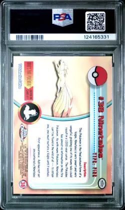 2000 TOPPS CHROME POKEMON T.V. #38 NINETALES PSA 10 - Image 2