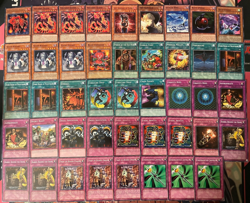 YUGIOH - CLASSIC BURN DECK - VOLCANIC QUEEN, FLAME SPIRIT IGNIS, DARK ROOM ~ - Image 1