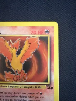 Moltres 27/62 Pokemon Card TCG 1st Edition Fossil Regular Non-Holo Rare LP - Image 3