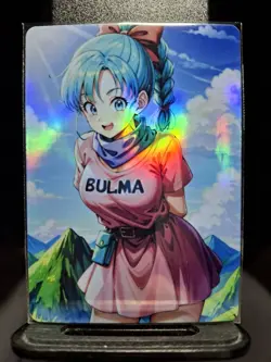 Waifu Card Bulma HOT Dragon Ball Holo Mint - Image 1