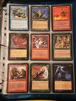 Vintage Magic The Gathering Binder Collection Card Lot MTG 1993-2003 - Image 3
