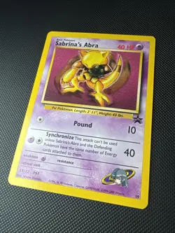 Sabrina's Abra 19/53 Wotc Promo Regular 2000 Pokemon Card NM/MINT - Image 2