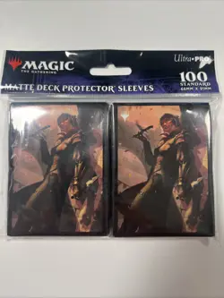 Ultra Pro 100 MTG Standard Card Sleeves Murder Karlov Massacre Girl - Image 1