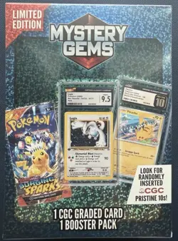 Rare Mystery Gem Pokemon Card 1 CGC Graded Card And 1 Random Booster Pack - Image 2