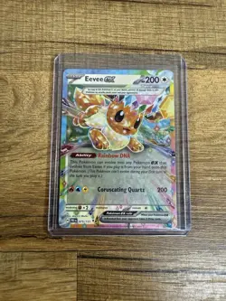 Eevee ex 075/131 Sv: Prismatic Evolutions TCG Pokemon Card Holo Foil Rare NM - Image 1