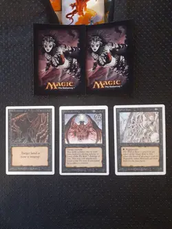 MtG ccg *(3) Card lot UNLIMITED ED.[LORD OF THE PIT + See Pics of cards You get - Image 1