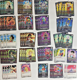 Dragon Ball Super Fusion World Lot 250 Cards w/ 4 Leaders + 13 Holo NM - Image 1