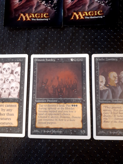 Vintage MtG *(3) Card lot UNLIMITED*DEMONIC HORDES+See Pics of cards You get - Image 2