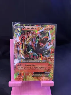 Pokemon TCG M Houndoom EX Ultra Rare Card 22/162 XY Breakthrough - Image 1